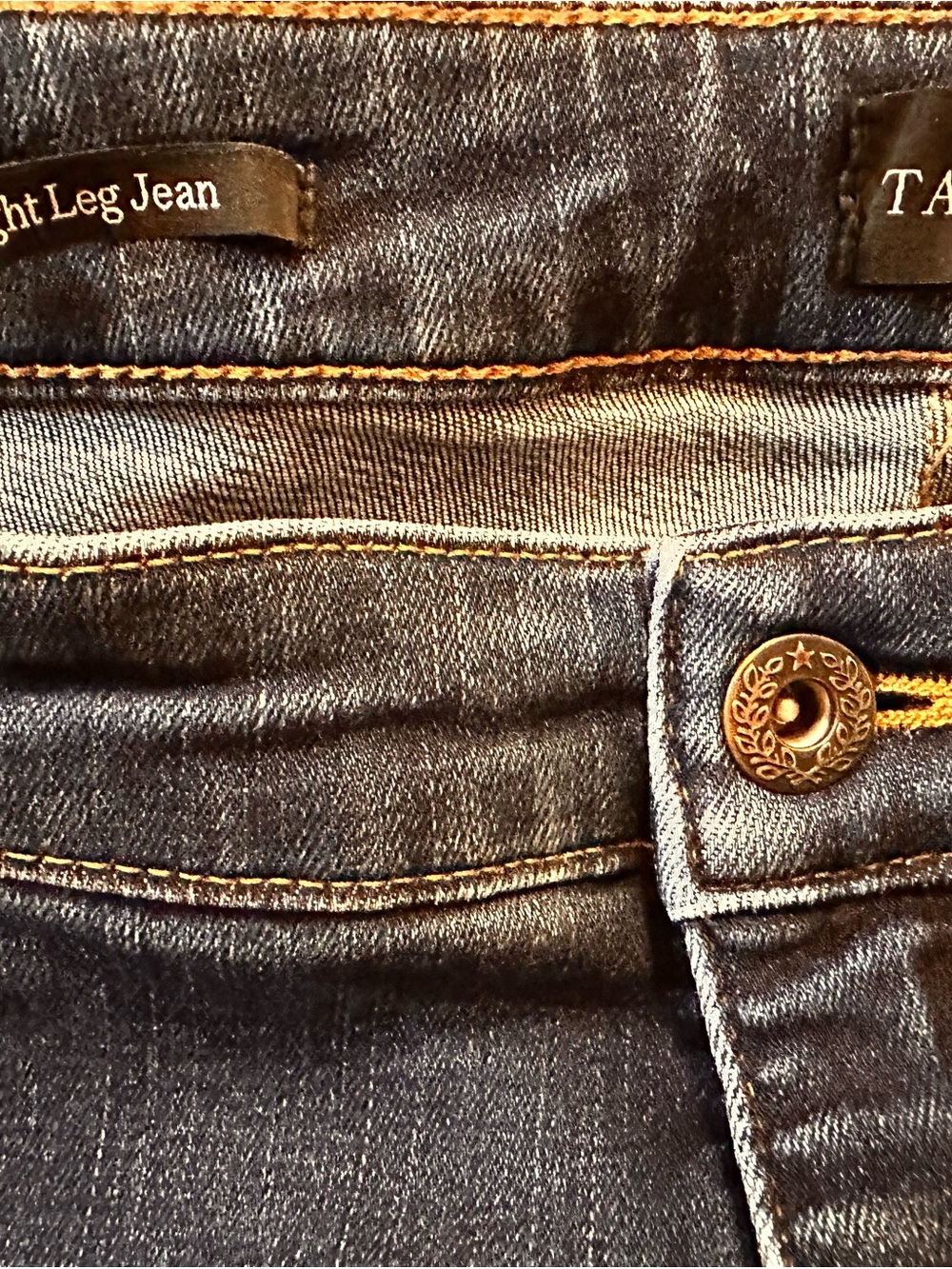 Talbots Women's Dark Blue Straight-Leg Jeans - Picture 3 of 3